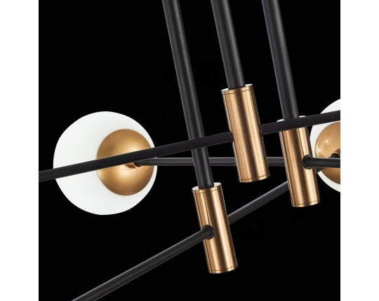 SL1203.402.06 Люстра потолочная ST-Luce Бронза,Черный/Белый E27 6*40W