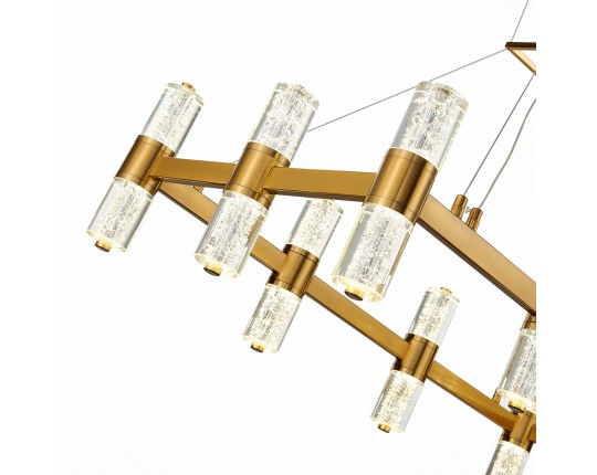 SL6007.203.20 Люстра подвесная ST-Luce Латунь/Прозрачный LED 20*2,5W 4000K