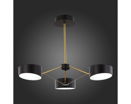 SLE6005-402-03 Светильник потолочный Черный, Золотистый/Черный LED 3*10W