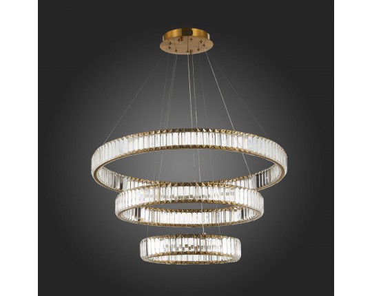 SL1622.303.03 Люстра подвесная ST-Luce Латунь/Прозрачный LED 1*122W 4000K