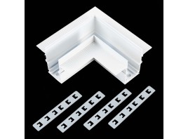 ST007.529.00 Угол-соединитель для встраиваемого магнитного шинопровода под ГКЛ 9мм  ST-Luce Белый