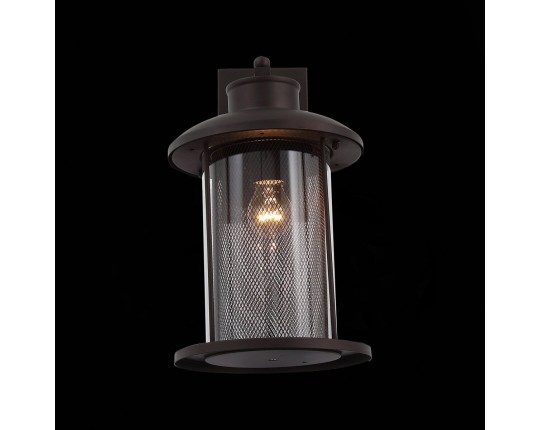 SL080.401.01 Светильник уличный настенный ST-Luce Темный кофе/Прозрачный, Темный кофе E27 1*60W