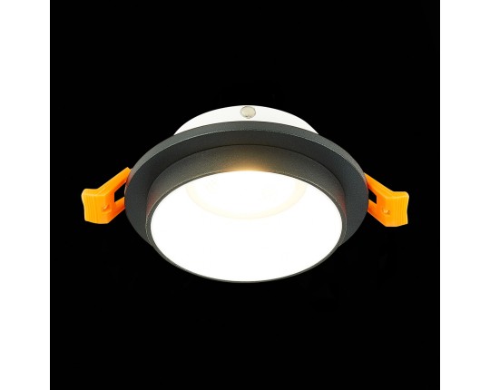 ST206.428.01 Св-к встр. Черный GU10 1*50W  IP20 D92xH38 220V Без ламп