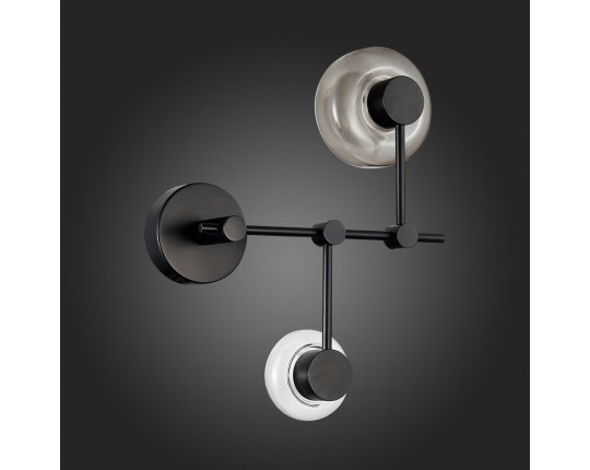 SL6005.401.02 Светильник настенный ST-Luce Черный/Дымчатый, Прозрачный LED 2*3W 3000K