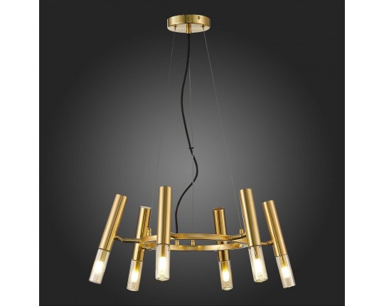 SL1236.203.06 Люстра подвесная ST-Luce Золотистый/Коньячный, Золотистый G9 LED 6*5W