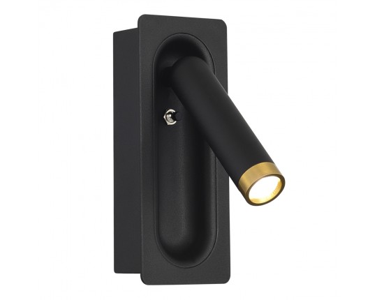 SL6238.401.01 Светильник настенный ST-Luce черный/черный,латунь LED 1*3W 4000K