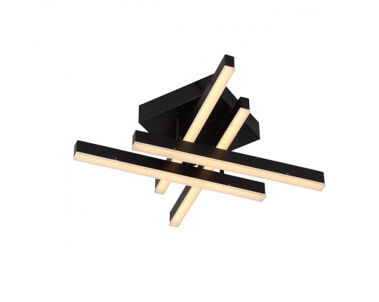 SL933.402.04 Люстра потолочная ST-Luce Черный/Черный, Белый LED 1*22W 3000K/4000K/6000K