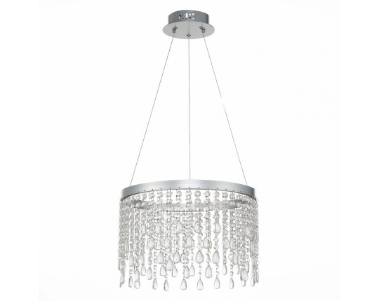SL6201.103.24 Люстра подвесная ST-Luce Серебристый/Прозрачный LED 1*24W 3000K/4000K/6000K