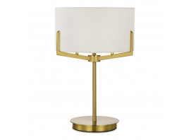 SLE3010-304-02 Светильник настольный Латунь/Белый E27 2*60W