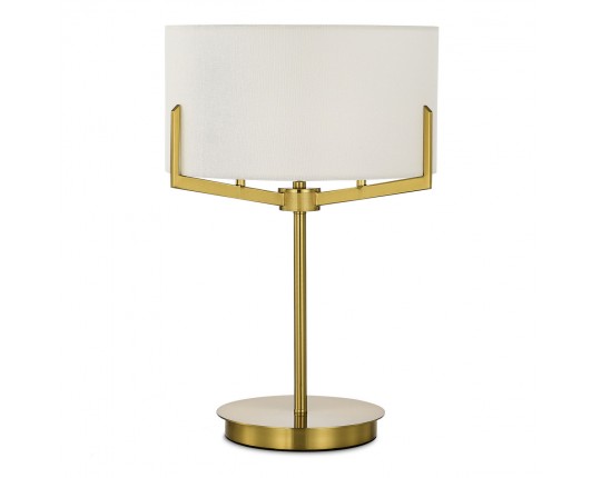 SLE3010-304-02 Светильник настольный Латунь/Белый E27 2*60W