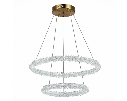 SL6110.203.02 Люстра подвесная ST-Luce Золотистый/Золотистый LED 2*28W 3000 - 6500K