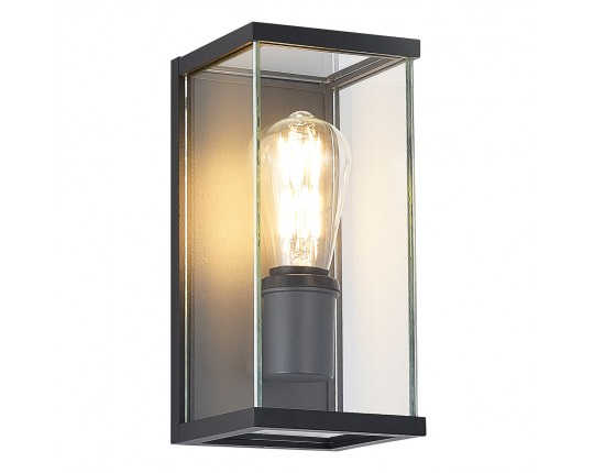 SL9019.701.01 Светильник уличный настенный ST-Luce темно-серый E27 1*15W