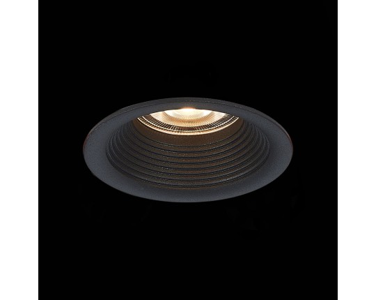 ST202.408.01 Св-к встр. Черный GU10 1*50W  D89xH40 220V Без ламп