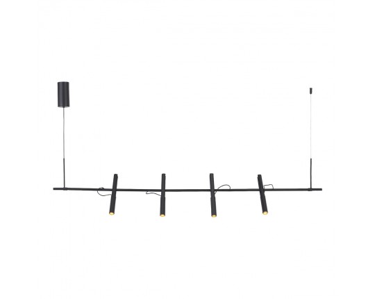 SL6210.403.04 Светильник подвесной ST-Luce Черный/Черный, Золотистый LED 4*3W 3000K