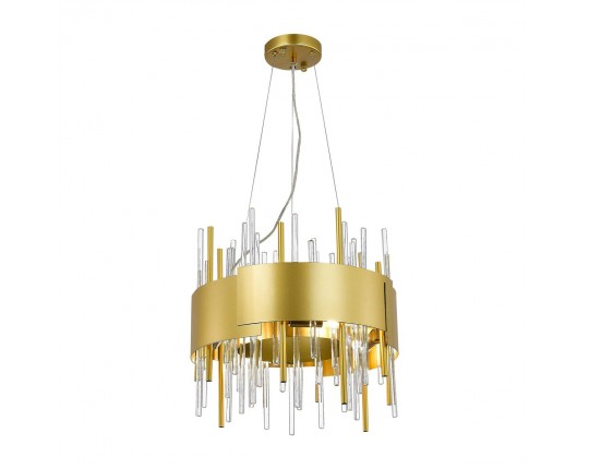 SL1633.203.08 Люстра подвесная ST-Luce Матовое золото/Матовое золото,Прозрачный E14 8*40W