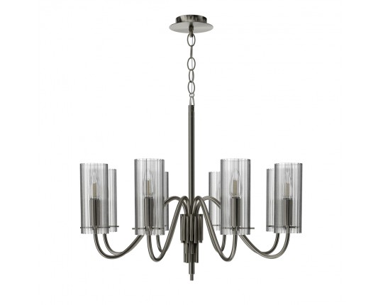 SL2005.103.08 Светильник подвесной ST-Luce никиль/прозрачный E14 8*40W