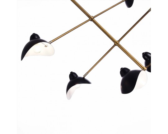 SL1801.303.06 Люстра потолочная ST-Luce Античная бронза/Черный E14 6*60W