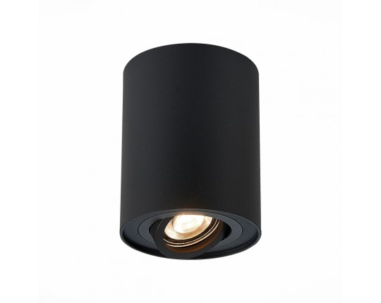 ST108.417.01 Светильник потолочный Черный GU10 1*50W  IP20 D98xH124 220V Без ламп