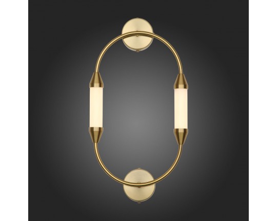 SL6004.301.02 Бра ST-Luce Латунь/Белый LED 2*4W 3000K