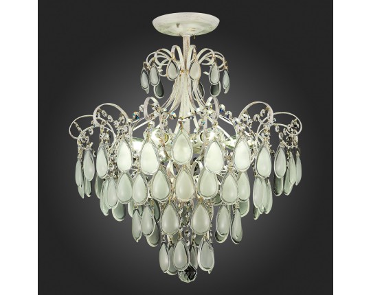 SLE160302-06 Светильник потолочный Золотистый/Белый матовый E14 6*60W