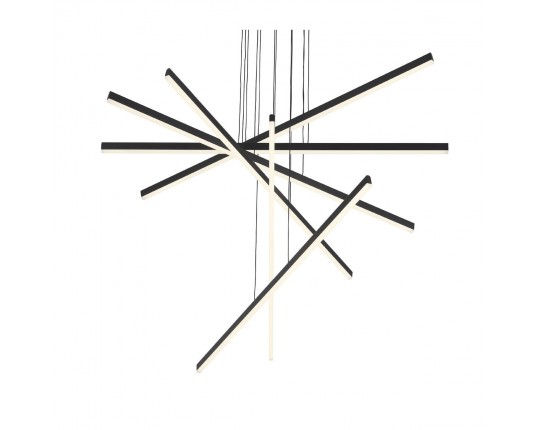 SL394.423.06 Люстра подвесная ST-Luce Черный/Белый LED 1*100W 4000K