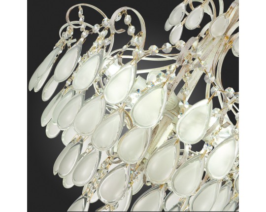 SLE160302-06 Светильник потолочный Золотистый/Белый матовый E14 6*60W