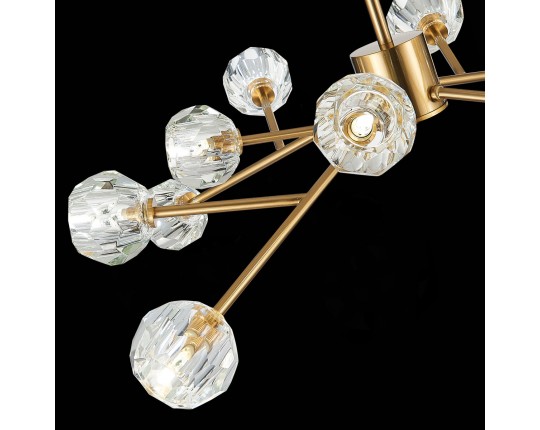 SL1166.303.12 Светильник подвесной ST-Luce Латунь/Прозрачный G9 LED 12*5W