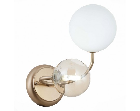 SLE220921-02 Светильник настенный Золотистый/Белый, Янтарный G9 LED 2*5W