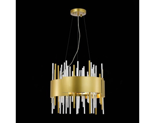 SL1633.203.08 Люстра подвесная ST-Luce Матовое золото/Матовое золото,Прозрачный E14 8*40W