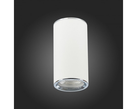 ST111.507.01 Светильник потолочный Белый GU10 1*50W  D54xH105 220V Без ламп