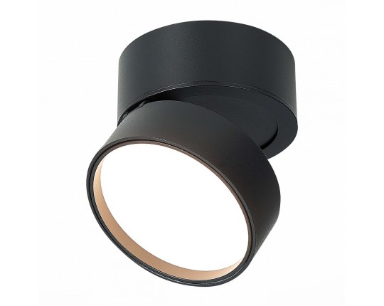 ST651.432.14 Светильник потолочный поворотный Черный LED 1*14W 3000K 1 100Lm Ra>90 120° IP20 D105xH8
