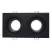 ST255.428.02 Св-к встр. Черный GU10 2*50W  IP65 L180xW90xH40 220V Без ламп