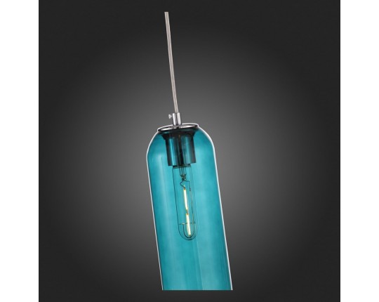 SL1145.183.01 Светильник подвесной ST-Luce хром/зеленый E27 1*60W