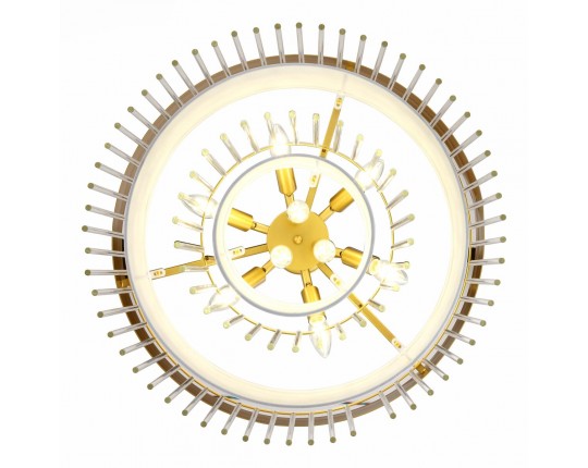 SL1352.203.09 Люстра подвесная ST-Luce Золотистый/Белый, Прозрачный E14 9*40W