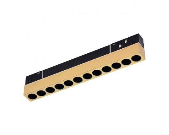 ST806.246.12 Магнитный трековый светильник Золотистый LED 1*12W 4000K 550Lm Ra>90 36° IP20 L220xW22x