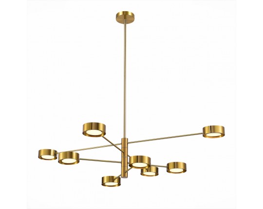 SL6504.302.08 Светильник потолочный ST-Luce Латунь/Латунь LED 8*5W 3000K