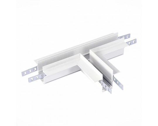 ST007.599.12 Коннектор T-оБразный для встраиваемого магнитного шинопровода под ГКЛ 12мм ST-Luce Белы