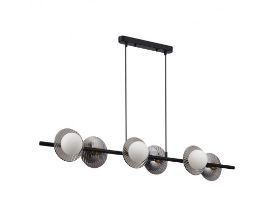 SL1521.403.06 Светильник подвесной ST-Luce Черный/Дымчатый, Белый G9 6*5W 4000K