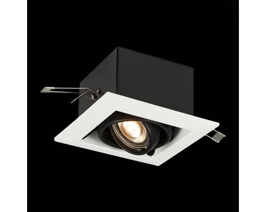 ST250.548.01 Св-к встр. Черный GU10 1*50W  L126xW126xH70 220V Без ламп