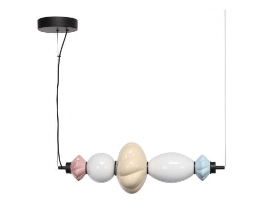 SL6134.423.01 Светильник подвесной ST-Luce черный/синий, желтый, розовый, опаловый LED 1*18W 3000K