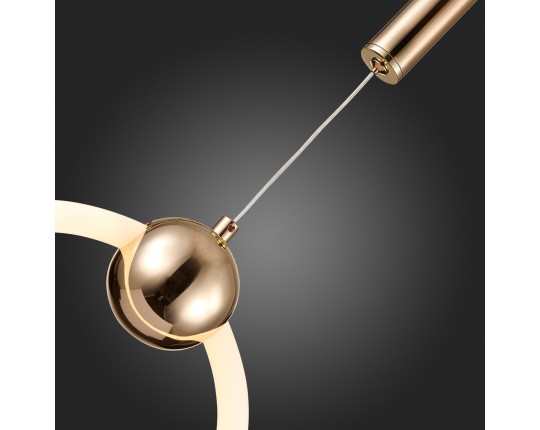 SL1578.203.01 Подвес ST-Luce Золотистый/Золотистый, Белый LED 1*15W 3000K