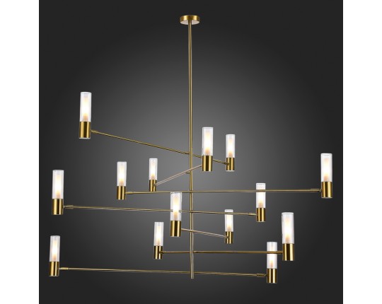 SL1239.303.14 Люстра потолочная ST-Luce Латунь/Белый, Прозрачный G9 14*5W 4000K