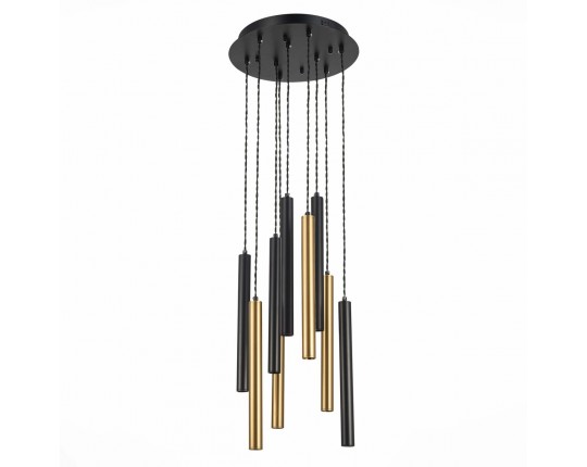 ST153.443.27 Светильник подвесной Черный LED 1*27W 4000K 2 295Lm Ra  IP20 D350xH1 500 180-240V