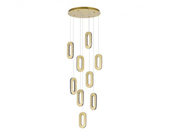 SL6506.203.09 Светильник подвесной ST-Luce Золотистый/Золотистый, Прозрачный LED 9*9W 3000K