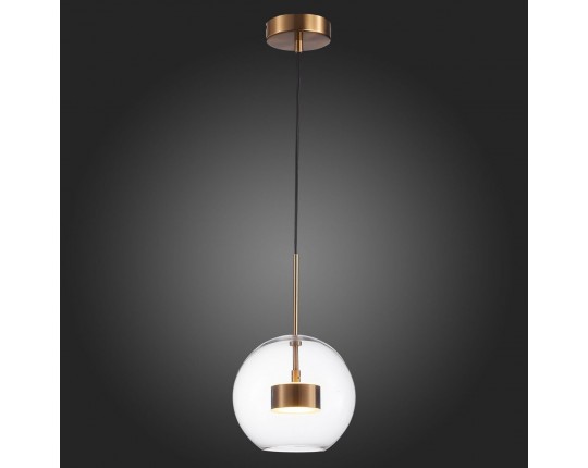 SL1133.233.01 Светильник подвесной ST-Luce Латунь/Прозрачный LED 1*14W 3000K