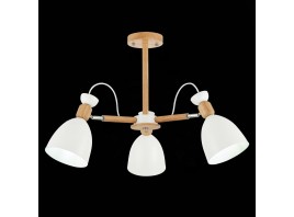 SLE103802-03 Светильник потолочный Светлое дерево, Белый/Белый E27 3*60W