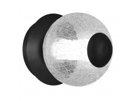 SL6120.401.01 Светильник настенный ST-Luce Черный/Прозрачное кракелированное стекло LED 1*8,5W 3000K