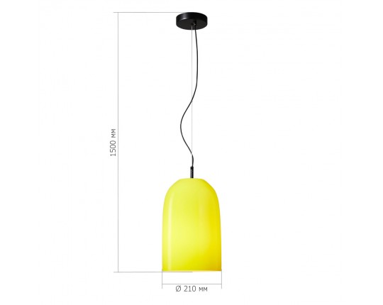 SL2001.423.01 Светильник подвесной ST-Luce Черный/Желтый E27 1*60W