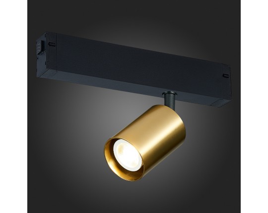 ST505.206.01 Св-к трек. Золотистый GU10 1*50W  IP20 L82xW70xH172 180-240V Без ламп