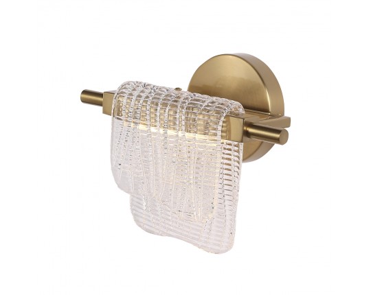 SL6021.201.06 Светильник настенный ST-Luce золотистый/прозрачный LED 1*6W 3000K